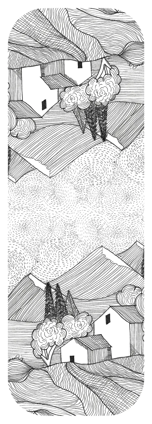 Doodle_Theme_Magnetic_Bookmark_Set_Of_4