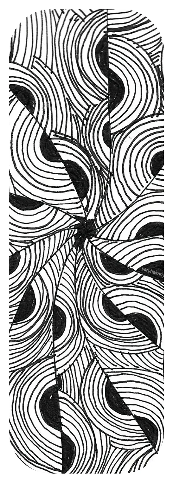 Doodle_Theme_Magnetic_Bookmark_Set_Of_4