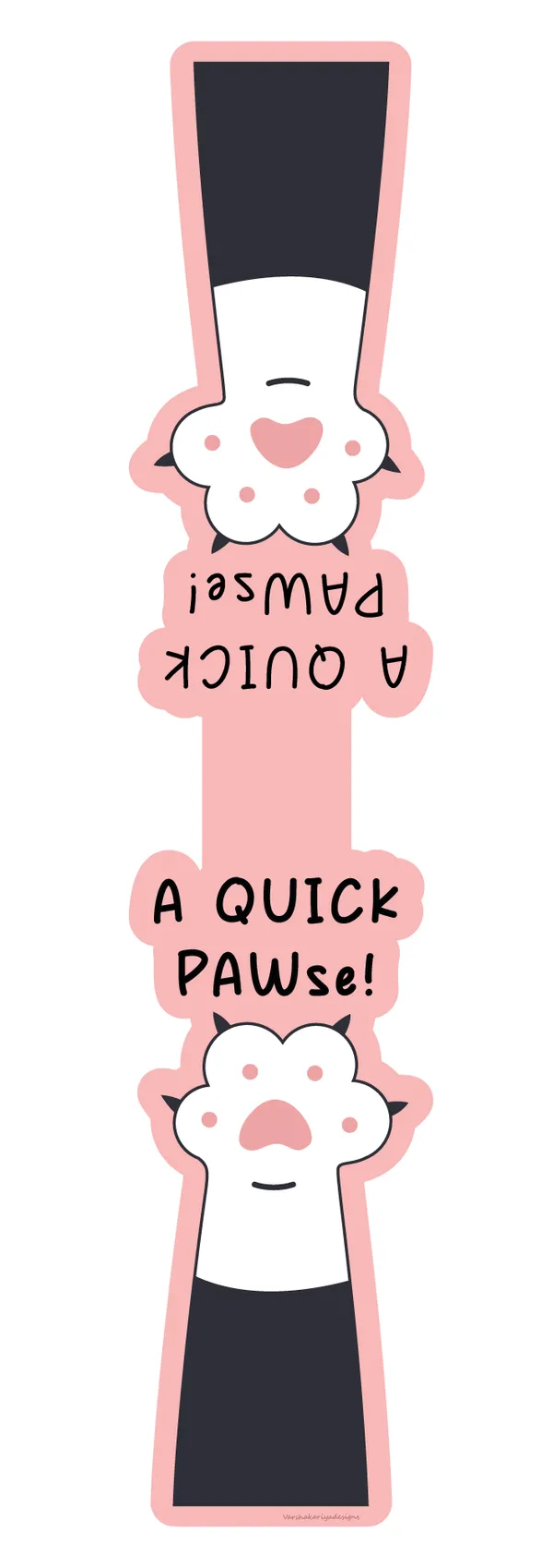 Paw_Prints_Magnetic_Bookmark_Set_Of_4