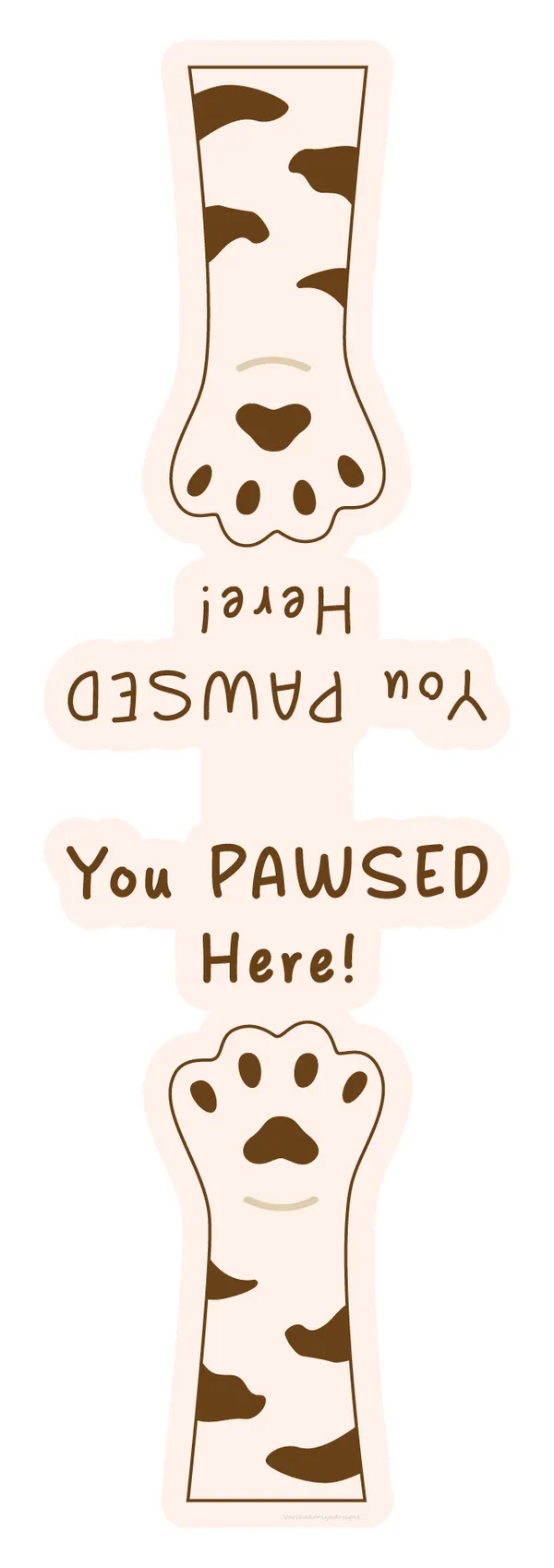 Paw_Prints_Magnetic_Bookmark_Set_Of_4