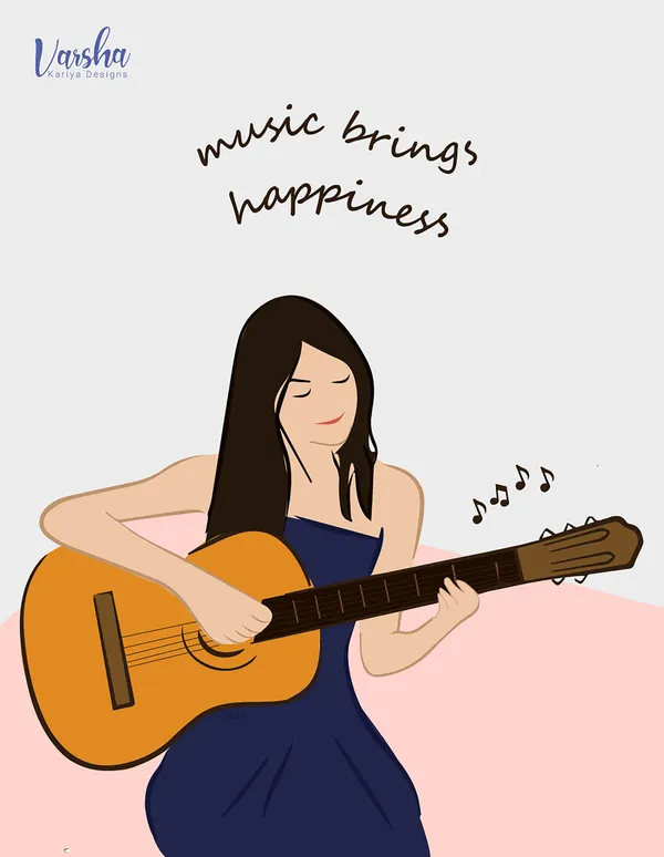Girl_With_Guitar_Matte_Art_Print