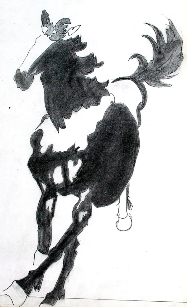 Graphite_Horse_Art_Print_180_Gsm_Matte