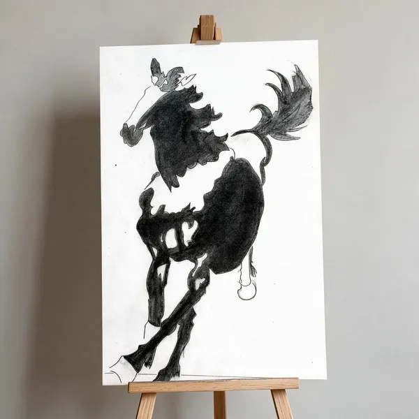 Graphite_Horse_Art_Print_180_Gsm_Matte