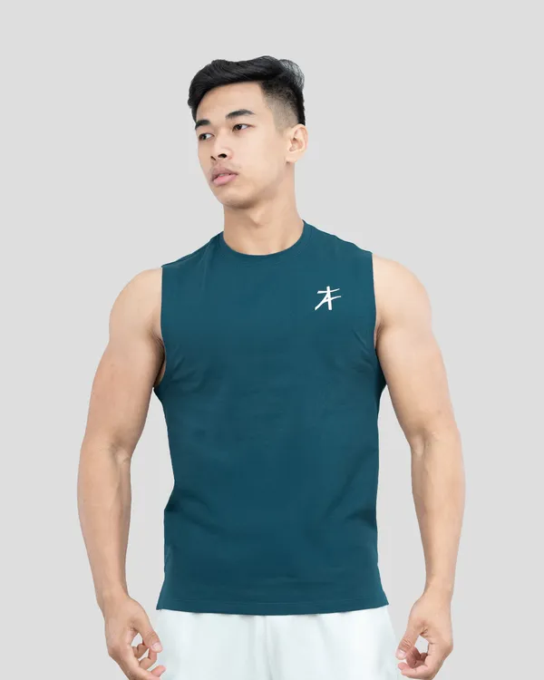 Teal_Sleeveless_Sports_Tank_Top_for_Men