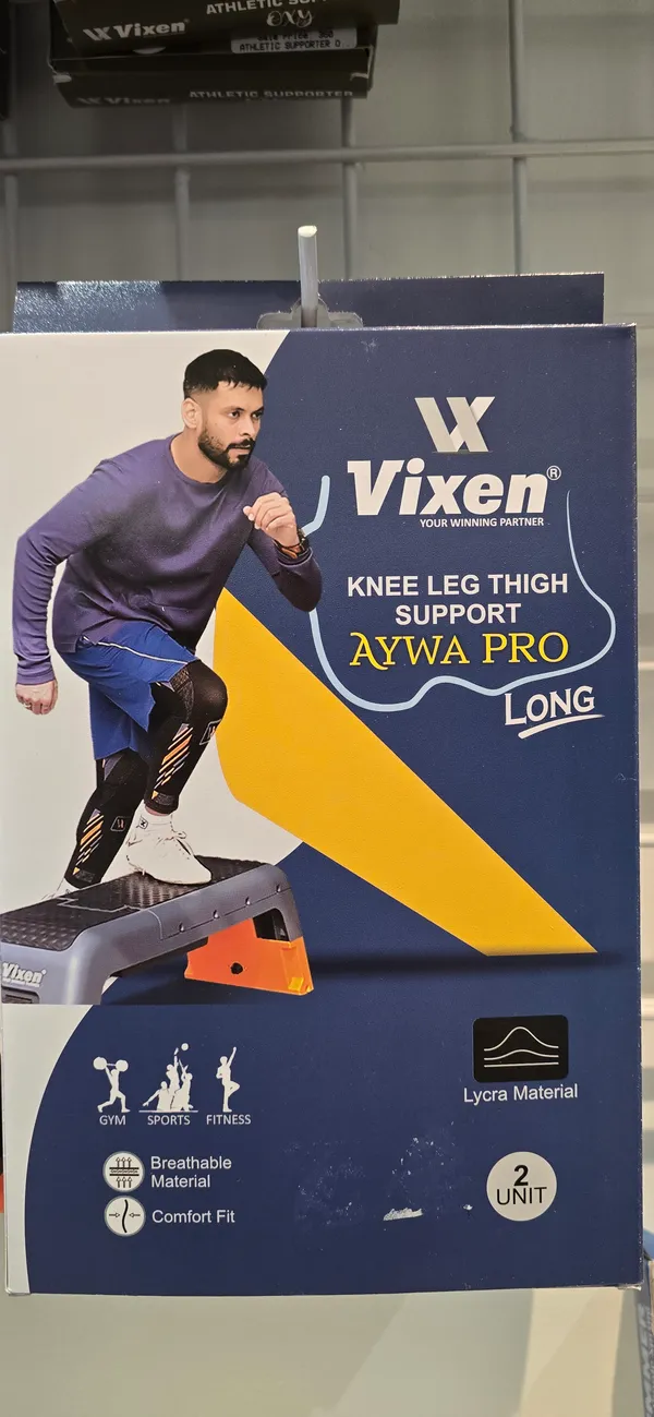 Black_Lycra_Long_Knee_Leg_Thigh_Support_2_Unit