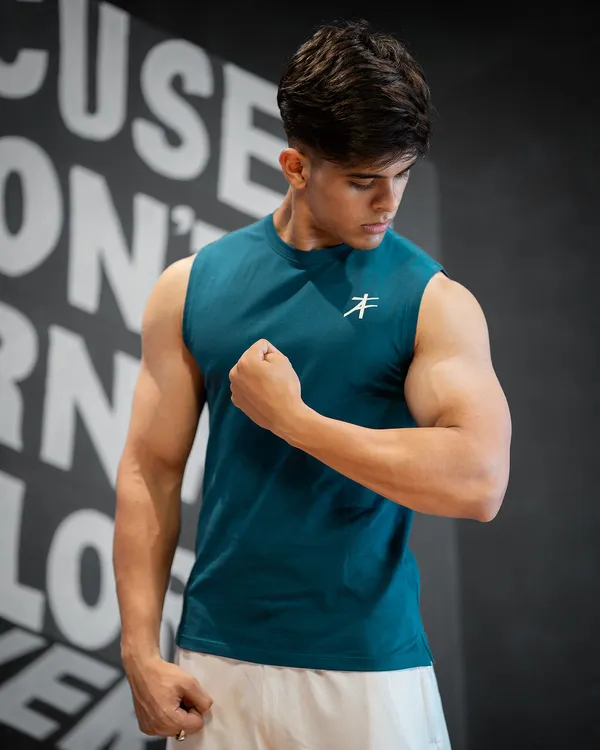 Teal_Sleeveless_Sports_Tank_Top_for_Men