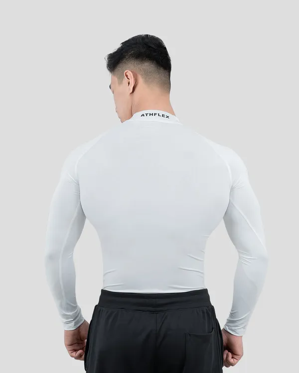 White_Slim_Fit_Full_Sleeve_Sports_T-Shirt_for_Men