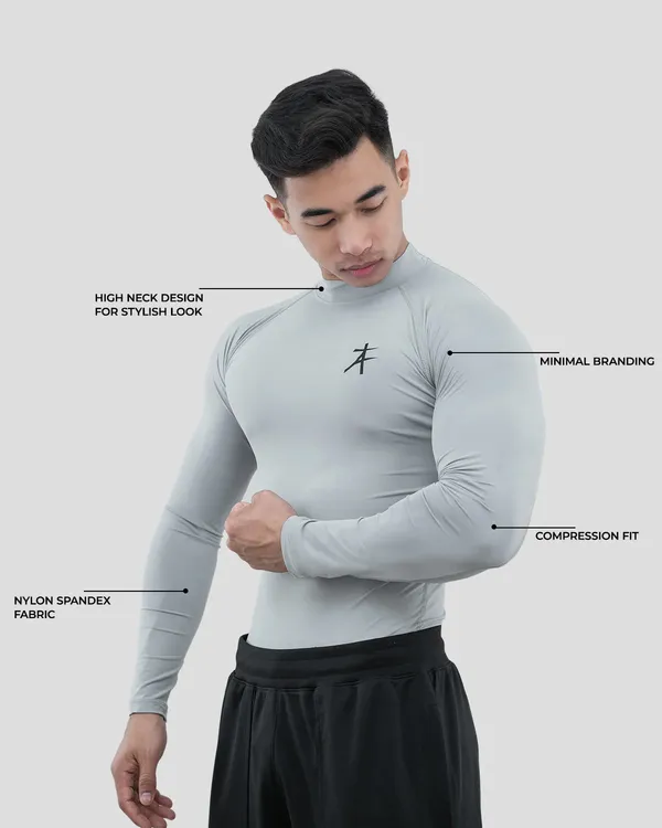 Grey_Nylon_Spandex_Compression_Fit_Sports_Top_for_Men