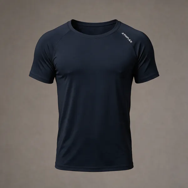 Black_Slim_Fit_Crew_Neck_T_Shirt_For_Men