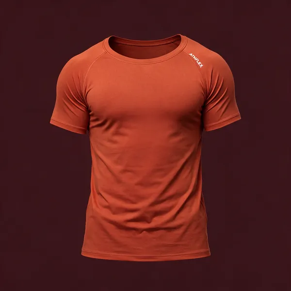 Red_Athletic_Fit_Sports_T_Shirt_For_Men