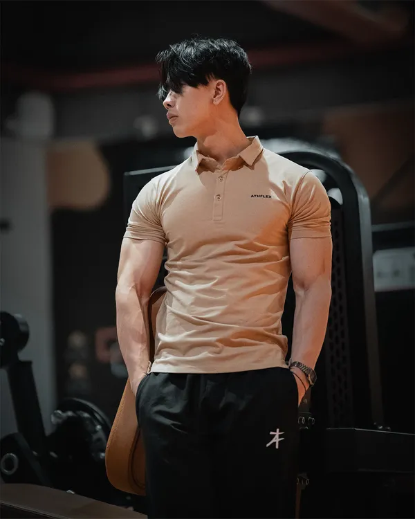 Beige_Polo_T-Shirt_for_Men