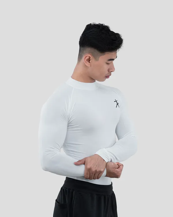 White_Slim_Fit_Full_Sleeve_Sports_T-Shirt_for_Men