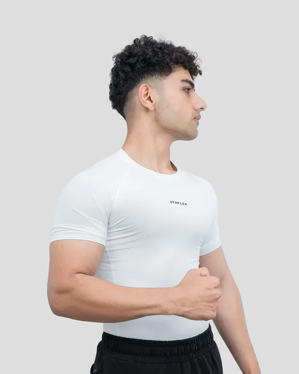 White_Compression_Fit_T-Shirt_for_Men