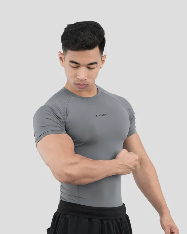 Grey_Compression_Fit_Sports_T-Shirt_for_Men