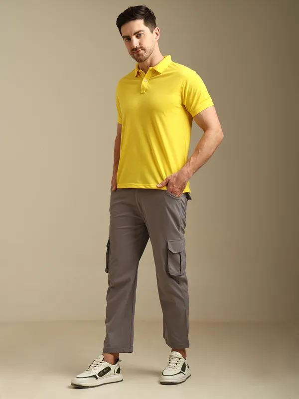 Yellow_Regular_Fit_Polo_T-Shirt_for_Men