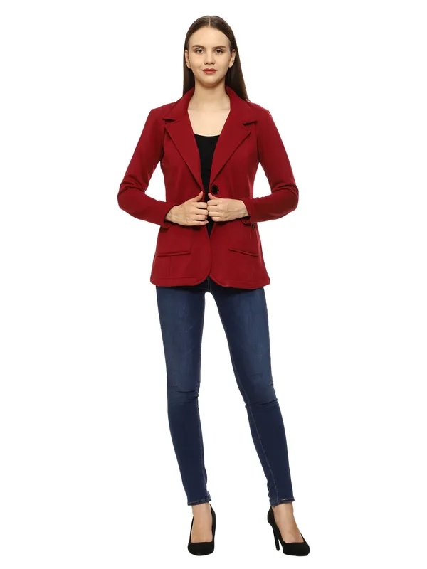 Maroon_Tailored_Blazer_for_Women