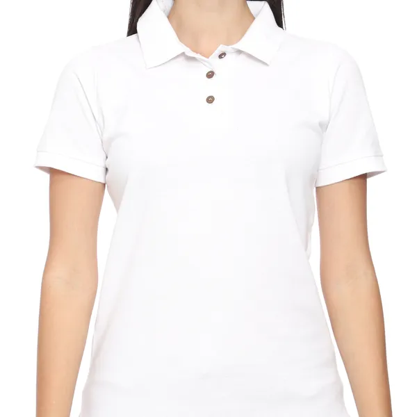 White_Polo_Fit_T-Shirt_for_Women
