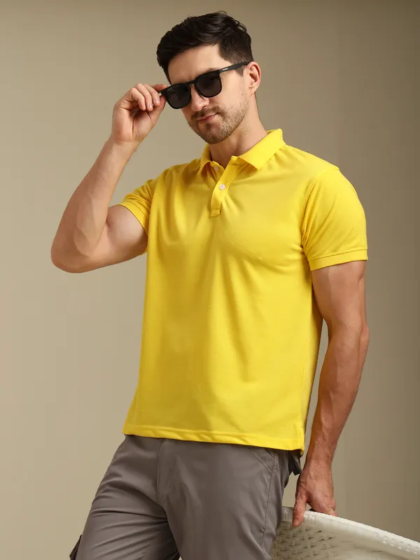 Yellow_Casual_Polo_Co-Ord_Set_for_Men