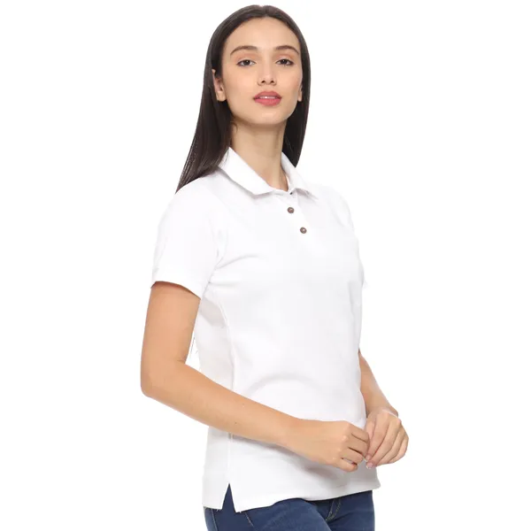 White_Polo_Fit_T-Shirt_for_Women