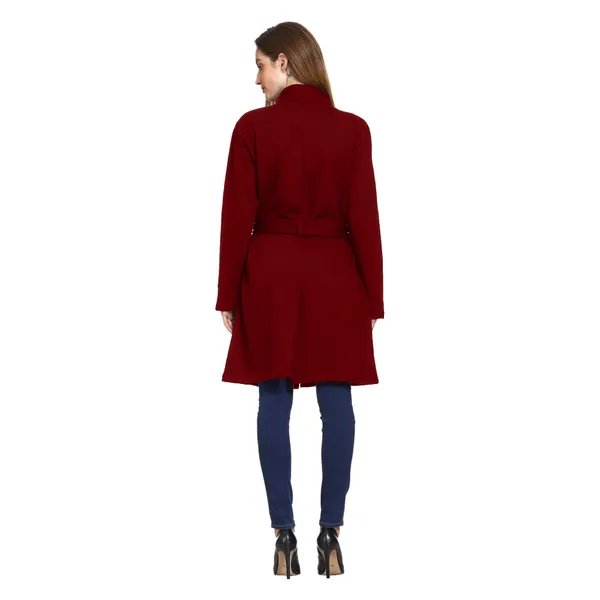 Maroon_Longline_Belted_Coat_for_Women