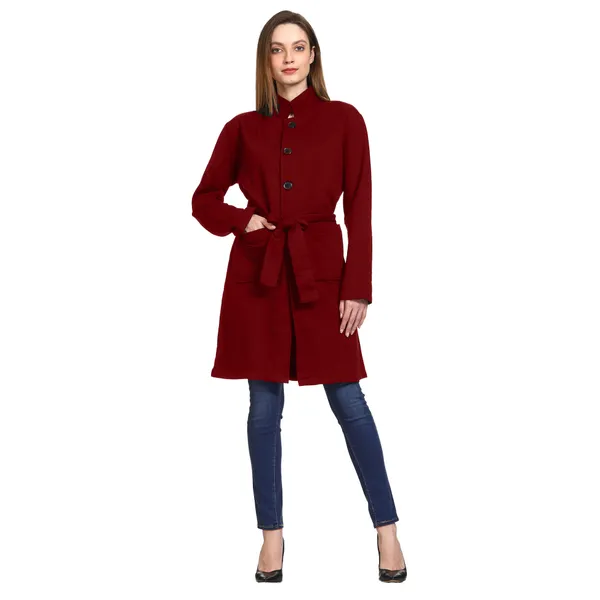 Maroon_Longline_Belted_Coat_for_Women