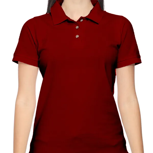 Maroon_Polo_T-Shirt_for_Women