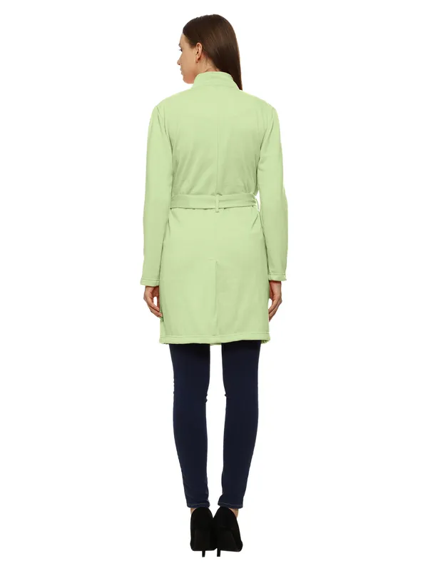 Mint_Green_Longline_Tie_Waist_Coat_for_Women