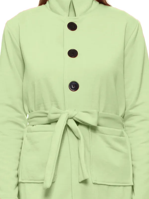Mint_Green_Longline_Tie_Waist_Coat_for_Women