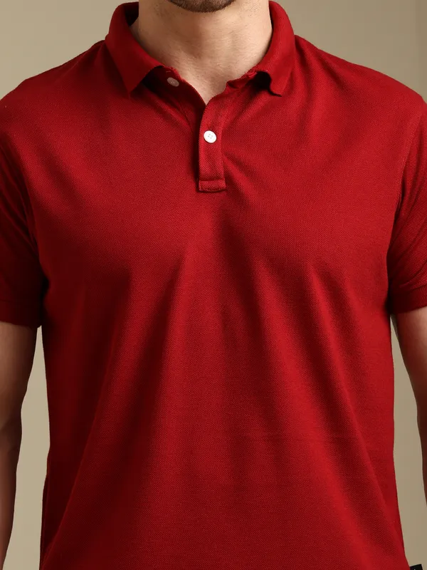 Maroon_Regular_Fit_Polo_T-Shirt_for_Men