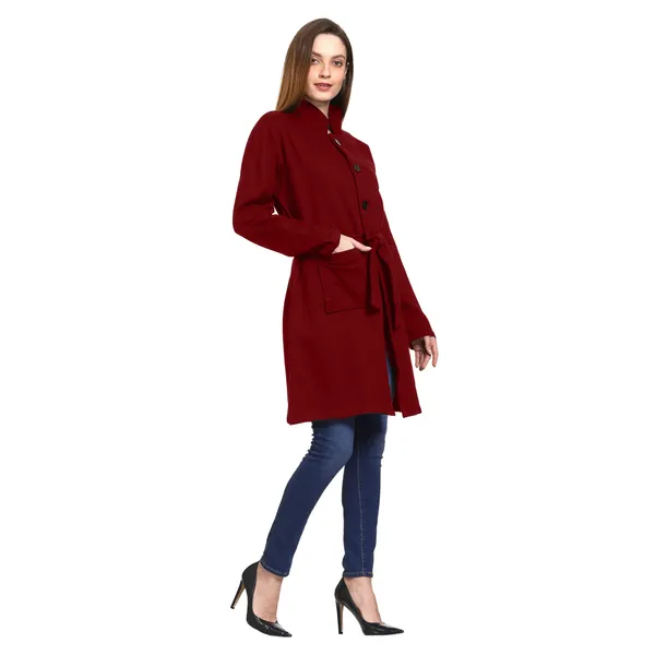 Maroon_Longline_Belted_Coat_for_Women
