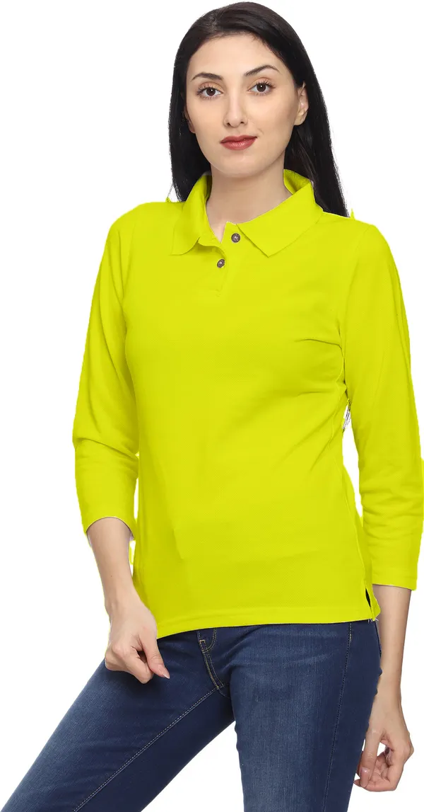 Yellow_Style_Polo_T-Shirt_for_Women