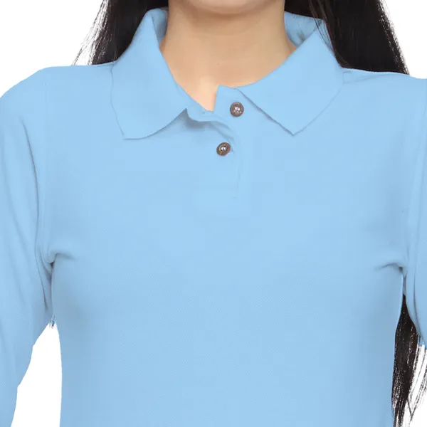 Light_Blue_Solid_Polo_Neck_T-Shirt_for_Women