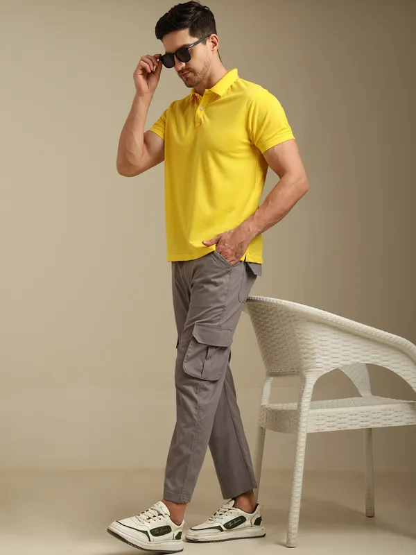 Yellow_Casual_Polo_Co-Ord_Set_for_Men