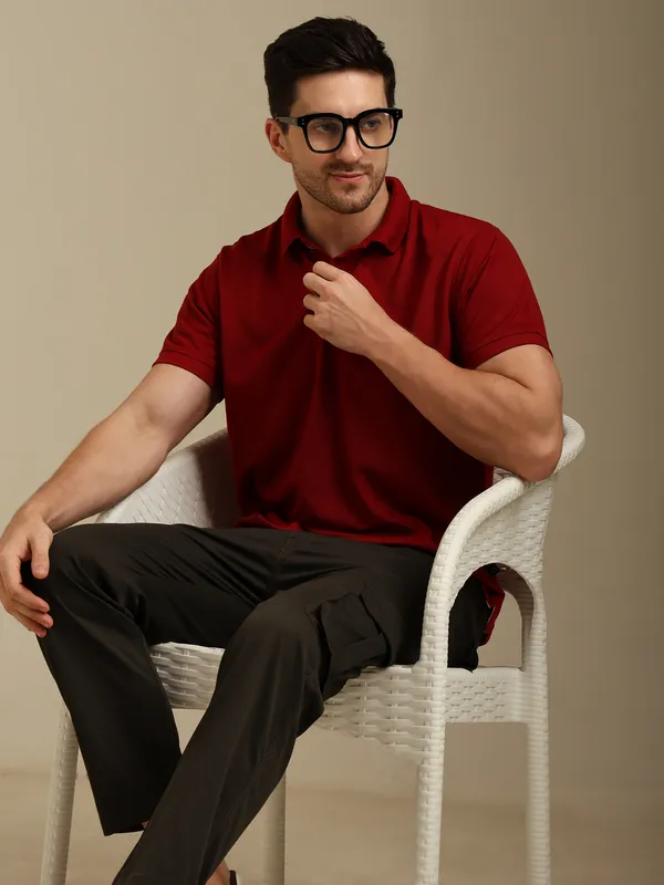 Maroon_Regular_Fit_Polo_T-Shirt_for_Men