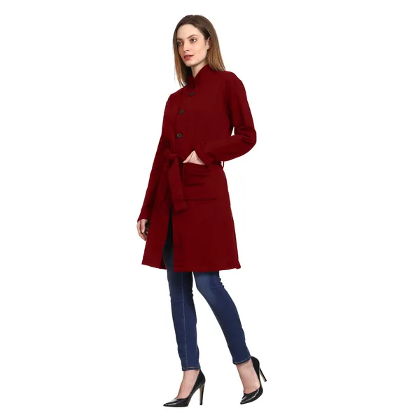 Maroon_Longline_Belted_Coat_for_Women