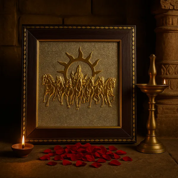 7_Horses_On_Raw_Pyrite_Frame
