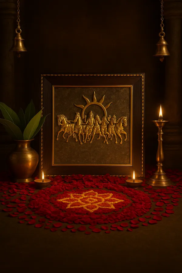 7_Horses_On_Raw_Pyrite_Frame