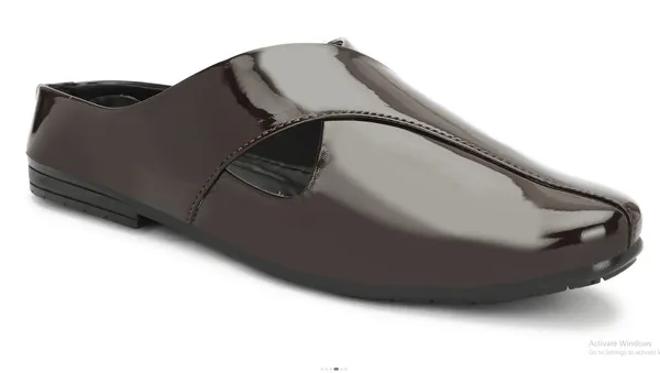 Brown_Synthetic_Leather_Backless_Loafers_For_Men