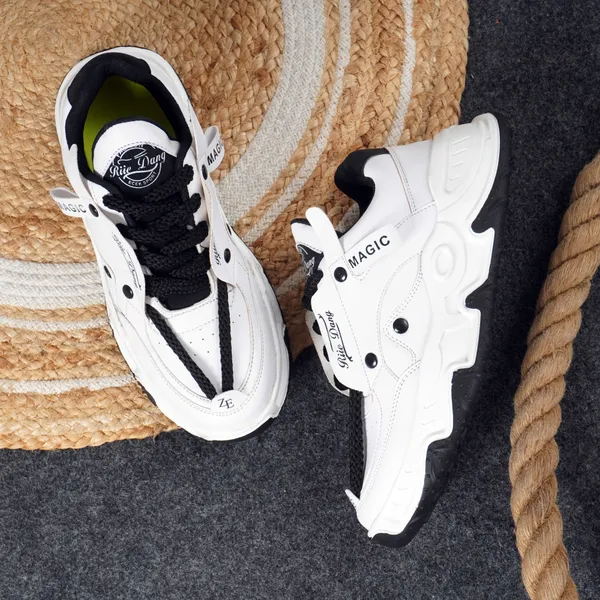White_Synthetic_Leather_Lace-Up_Casual_Shoe_For_Men