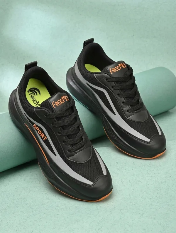 Black_Synthetic_Leather_Lace-Up_Sports_Shoes_For_Men