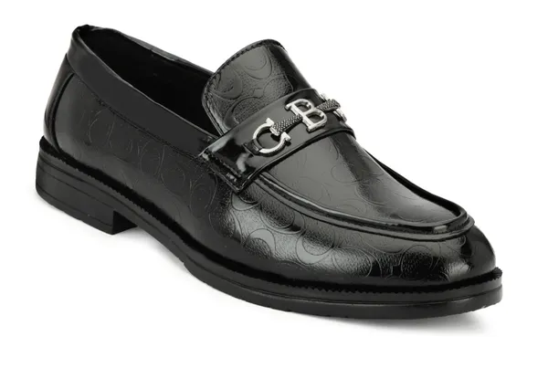FREEMO_Men's_Black_Leatherette_Slip-On_Loafers_with_Metal_Buckle