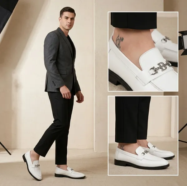 FREEMO_Men's_White_Leatherette_Slip-On_Loafers_with_Metal_Buckle