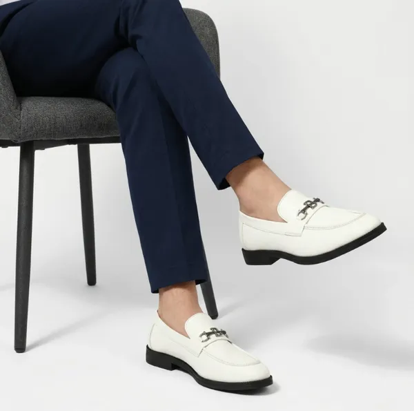 FREEMO_Men's_White_Leatherette_Slip-On_Loafers_with_Metal_Buckle