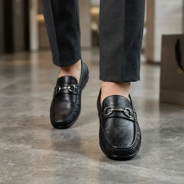 FreeMo_Men's_Premium_Black_Horsebit_Casual_Loafers