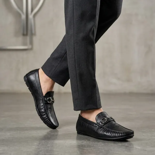 FreeMo_Men's_Premium_Black_Horsebit_Casual_Loafers
