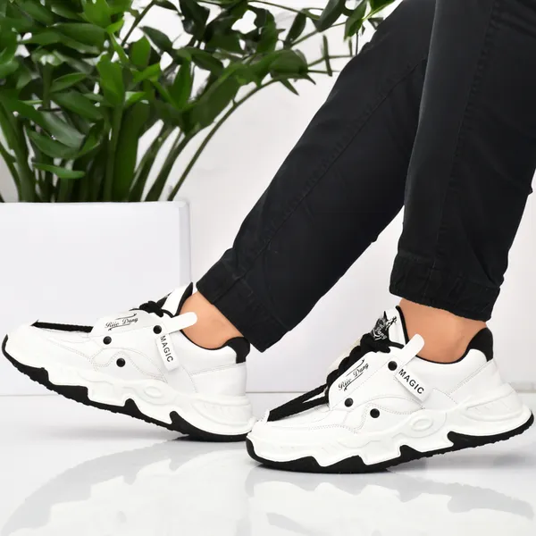 White_Synthetic_Leather_Lace-Up_Casual_Shoe_For_Men