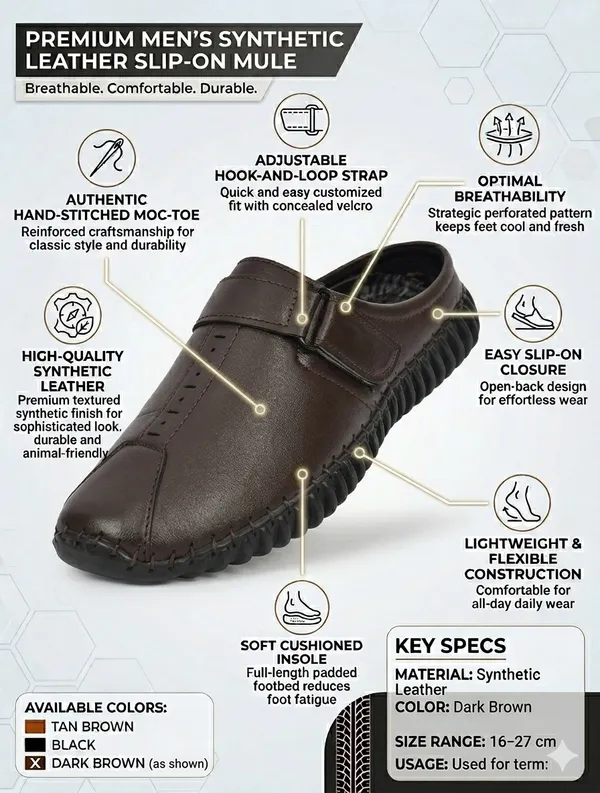 Brown_Synthetic_Leather_Textured_Slip-On_Sandals_For_Men