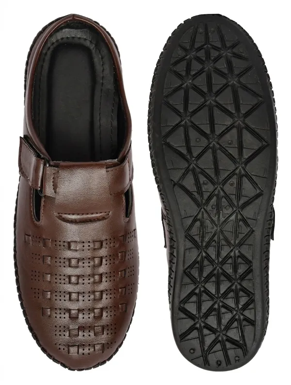 Brown_Synthetic_Leather_Casual_Sandals_For_Men