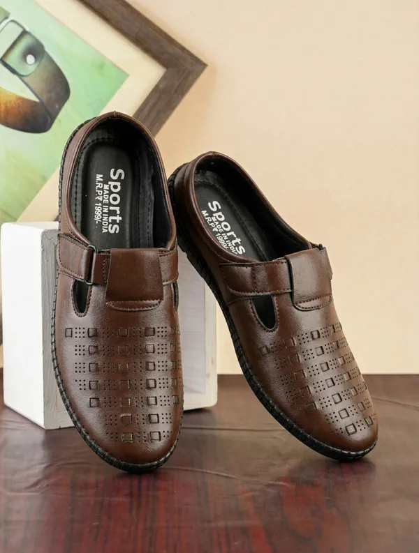 Brown_Synthetic_Leather_Casual_Sandals_For_Men