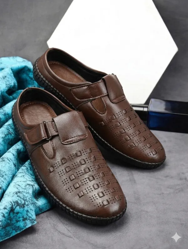 Brown_Synthetic_Leather_Casual_Sandals_For_Men